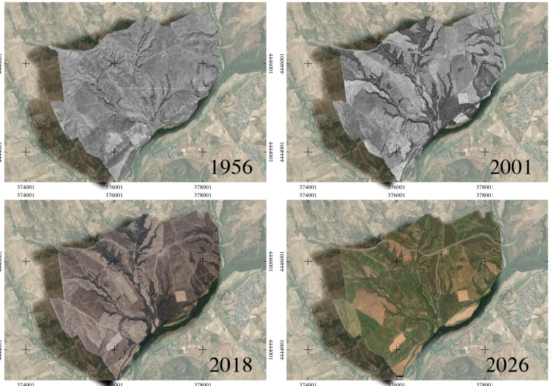 Evolución histórica de un territorio analizada por Wild Square